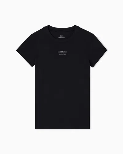 Armani Exchange Slim Fit T-shirts In Black