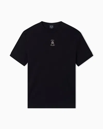 Armani Exchange Slim Fit T-shirts In Black