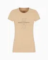 Armani Exchange Slim Fit T-shirts In Camel