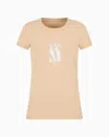 Armani Exchange Slim Fit T-shirts In Camel