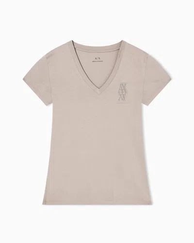 Armani Exchange Slim Fit T-shirts In Gray