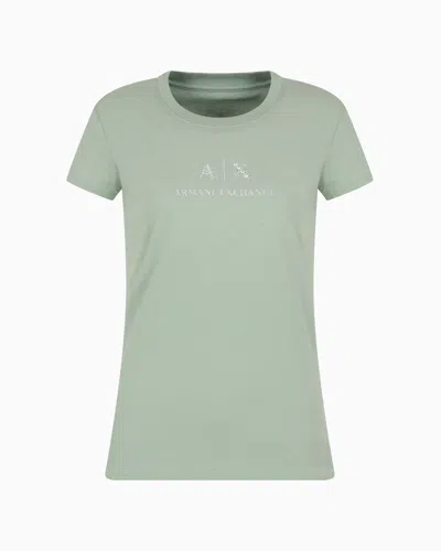 Armani Exchange Slim Fit T-shirts In Green