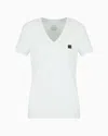Armani Exchange Slim Fit T-shirts In Light Blue