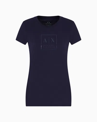 Armani Exchange Slim Fit T-shirts In Navy Blue