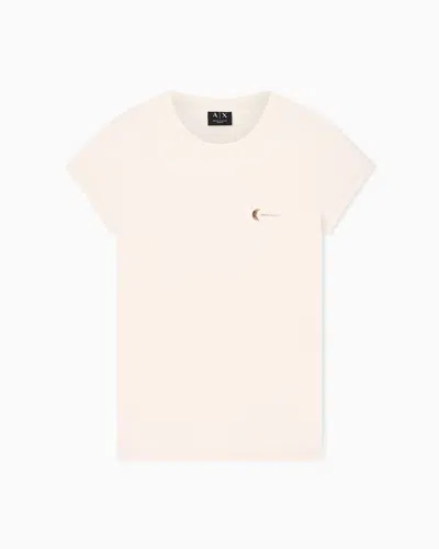 Armani Exchange Slim Fit T-shirts In Pink