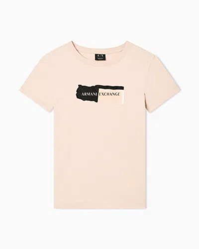 Armani Exchange Slim Fit T-shirts In Neutral