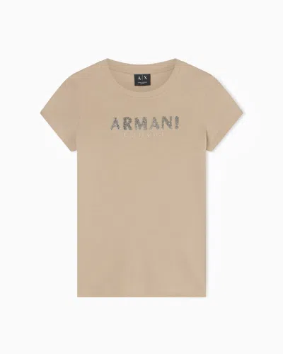 Armani Exchange Slim Fit T-shirts In Neutral