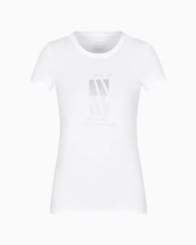 Armani Exchange Slim Fit T-shirts In White