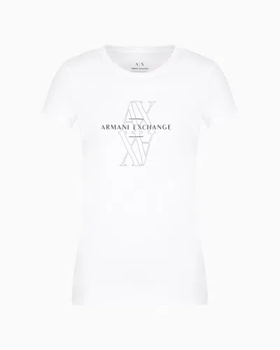 Armani Exchange Slim Fit T-shirts In White