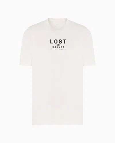 Armani Exchange Slim Fit T-shirts In White