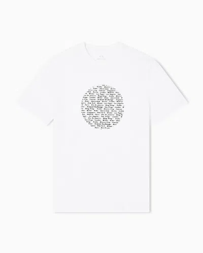 Armani Exchange Slim Fit T-shirts In White