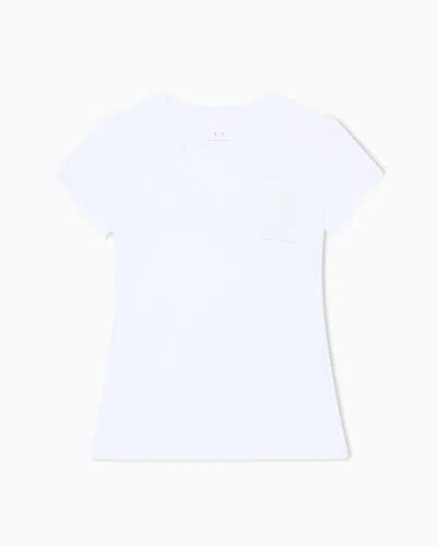 Armani Exchange Slim Fit T-shirts In White