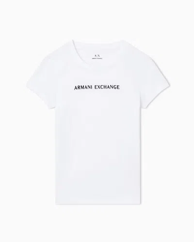 Armani Exchange Slim Fit T-shirts In White