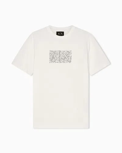 Armani Exchange Slim Fit T-shirts In White