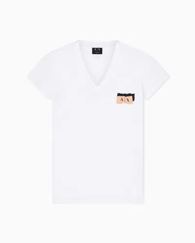 Armani Exchange Slim Fit T-shirts In White