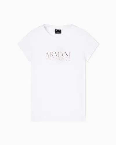 Armani Exchange Slim Fit T-shirts In White