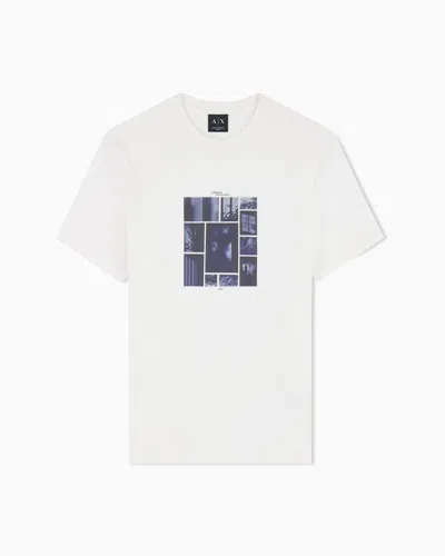 Armani Exchange Slim Fit T-shirt In Cotton Jersey In White