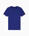 Armani Exchange Slim Fit T-shirt In Pima Cotton Jersey In Blue