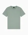 Armani Exchange Slim Fit T-shirt In Pima Cotton Jersey In Green