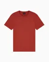 Armani Exchange Slim Fit T-shirt In Pima Cotton Jersey In Red