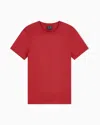 Armani Exchange Slim Fit T-shirt In Pima Cotton Jersey In Red