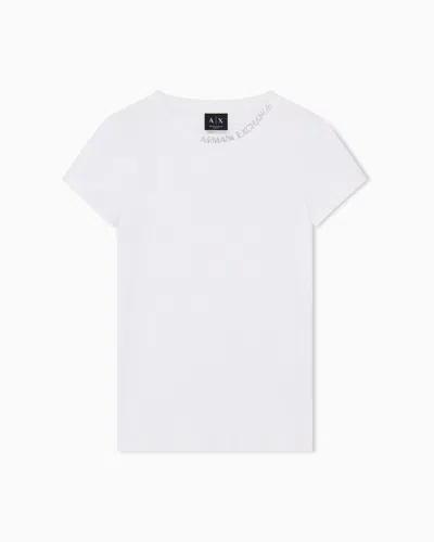 Armani Exchange Slim Fit T-shirts In White
