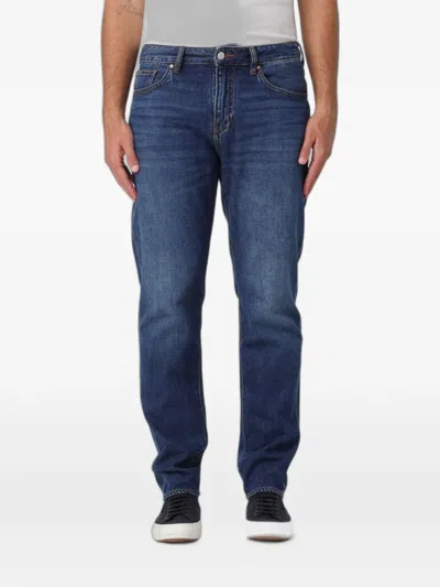 Armani Exchange Slim-fit Jeans In Blue