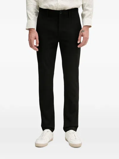 Armani Exchange Slim-fit Trousers In Black