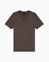 Armani Exchange Slim-fit T-shirt Essential Pima Cotton Jersey In Brown