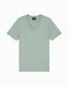 Armani Exchange Slim-fit T-shirt Essential Pima Cotton Jersey In Blue