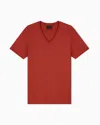 Armani Exchange Slim-fit T-shirt Essential Pima Cotton Jersey In Red