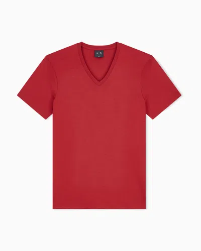 Armani Exchange Slim-fit T-shirt Essential Pima Cotton Jersey In Multi