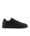 Armani Exchange Slip-on Sneakers In Black