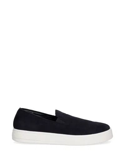 Armani Exchange Slip-on Sneakers In Black