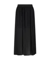 Armani Exchange Slit Skirt In Black