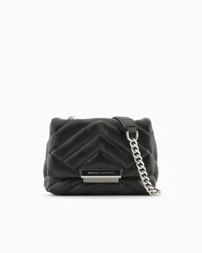 ARMANI EXCHANGE SMALL SHOULDER BAG WITH QUILTED WORKMANSHIP