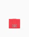 Armani Exchange Small Wallet With Asv Logo In Red