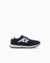 Armani Exchange Sneakers With Contrasting Logo In Blue