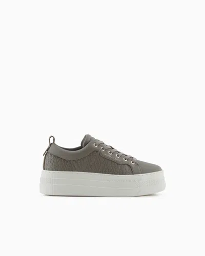 Armani Exchange Sneakers In Brown