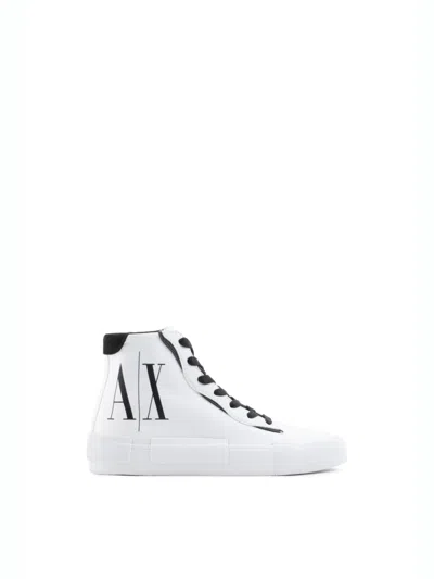 Armani Exchange Sneakers In White