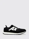 Armani Exchange Logo-detail Mesh Panel Sneakers In Black