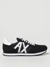 Armani Exchange Sneakers In Eco-suede, Mesh And Nylon In Black
