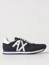 Armani Exchange Lace-up Logo Detail Sneakers In Black