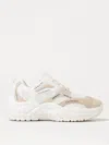 Armani Exchange Logo-print Sneakers In Beige