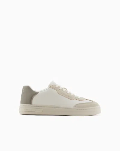 Armani Exchange Trainers In Beige