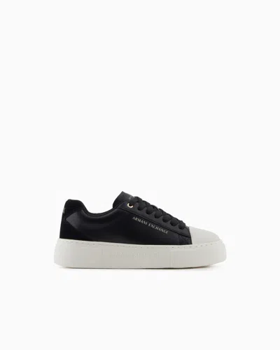 Armani Exchange Sneakers In Black
