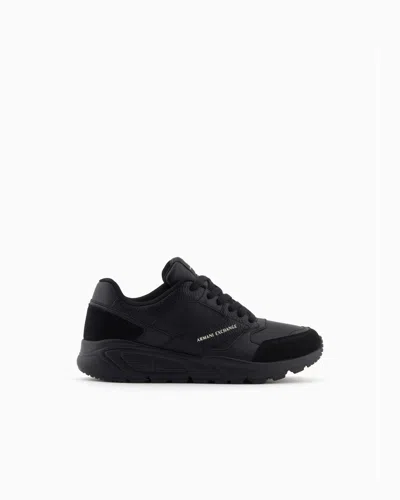 Armani Exchange Sneakers In Black