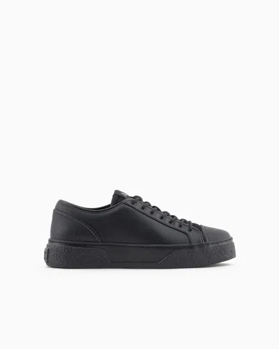 Armani Exchange Trainers In Black