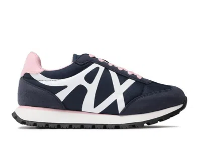 Armani Exchange Sneakers Blue In Blu Blu E Verdi