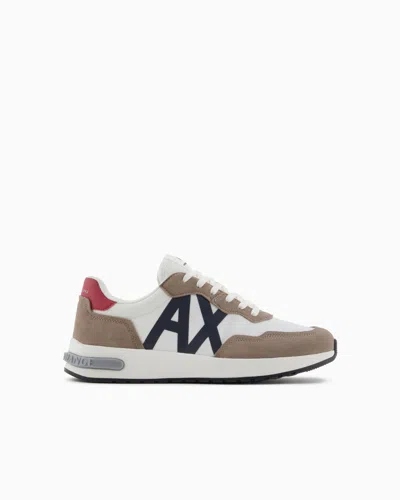 Armani Exchange Sneakers In Brown